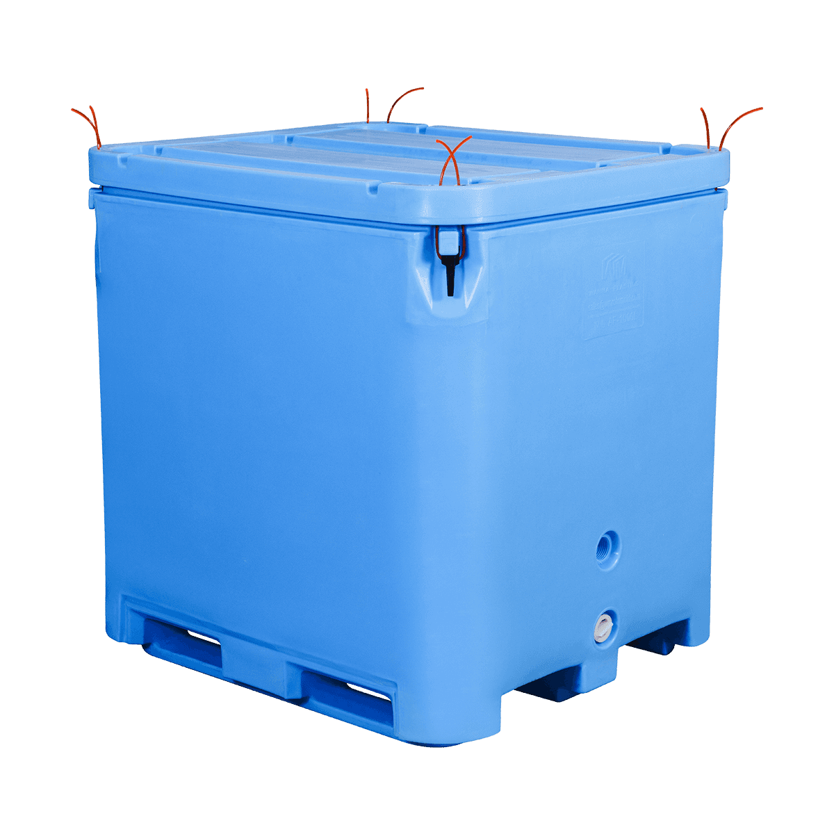 AF-1000L Solidisolert pallcontainerverksted og lager Bruk kaldkjedebeholdere
