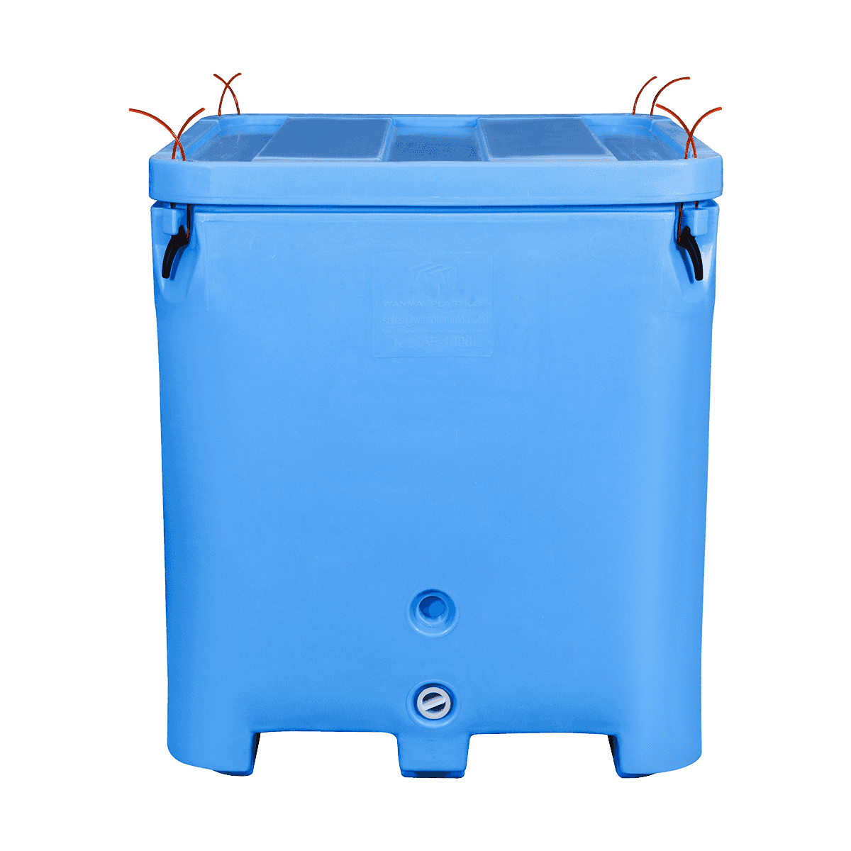 AF-1000L Solidisolert pallcontainerverksted og lager Bruk kaldkjedebeholdere