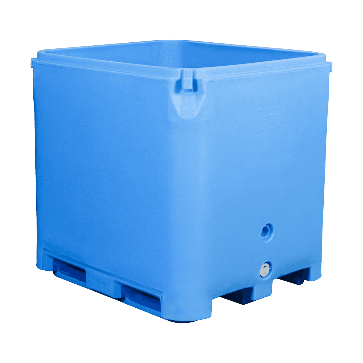AF-1000L Solidisolert pallcontainerverksted og lager Bruk kaldkjedebeholdere