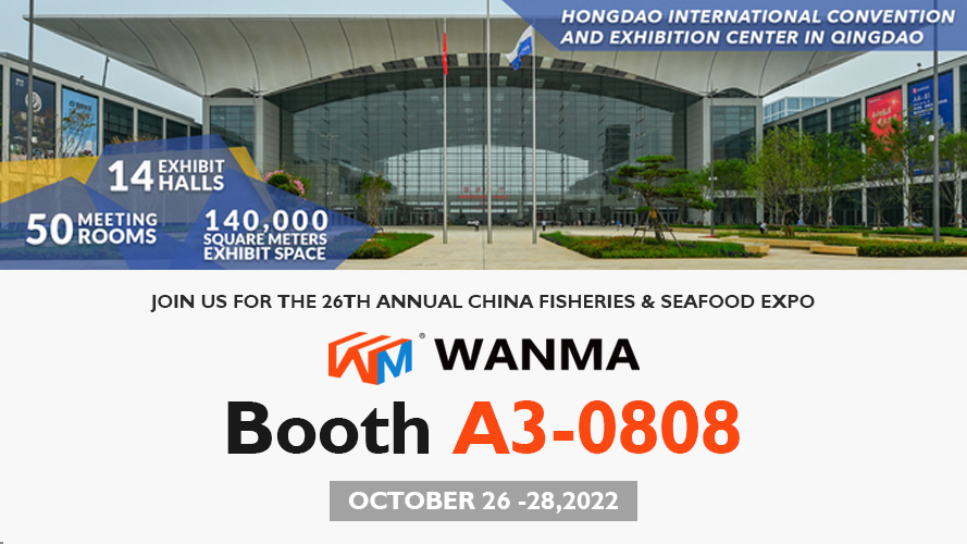 2022 Kina Fisheries & Seafood Expo arrangeres i Qingdao 26. - 28. oktober 2022